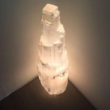 Load image into Gallery viewer, Selenite Skyscraper Lamp