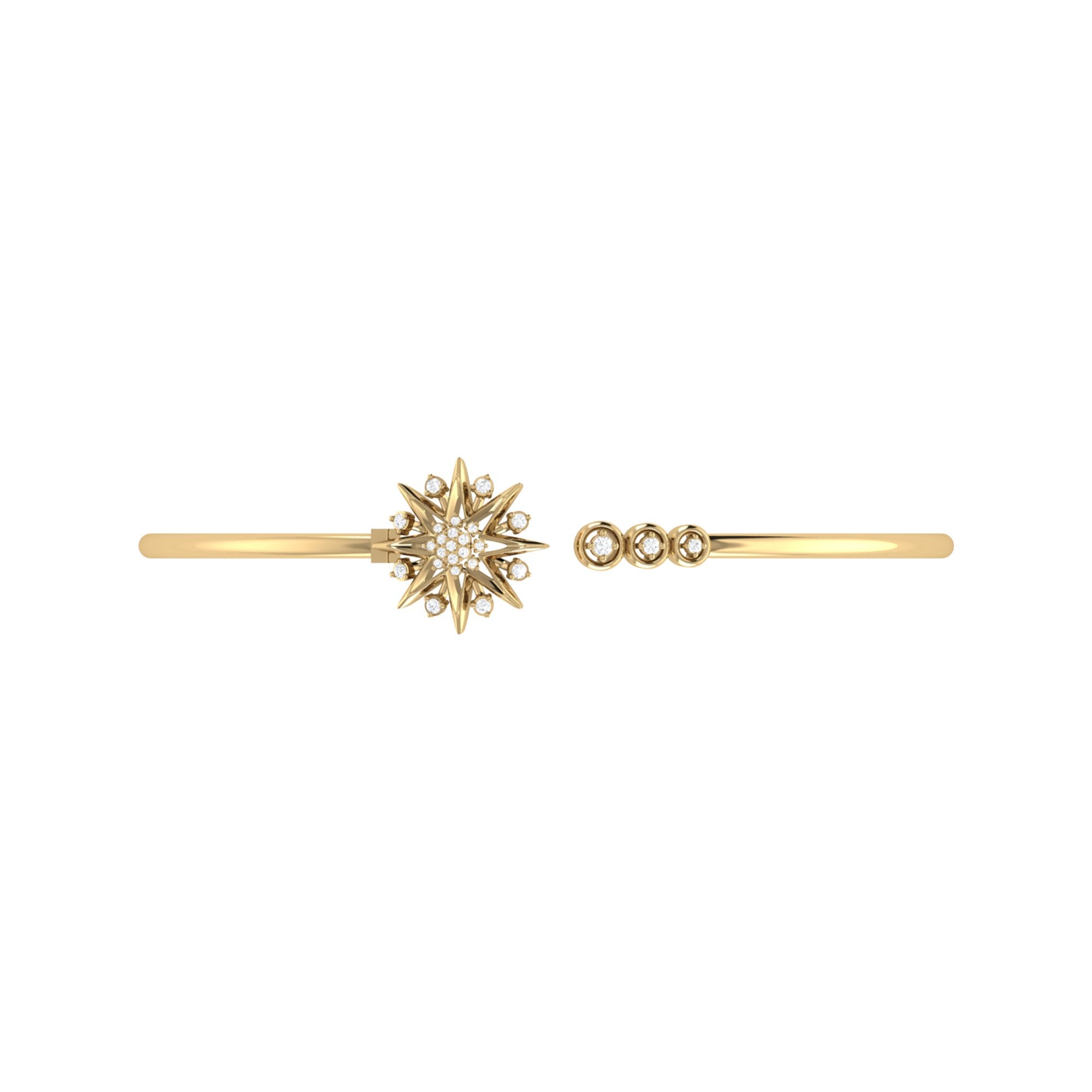 Traffic Light Adjustable Diamond Cuff in 14K Rose Gold – LuvMyJewelry