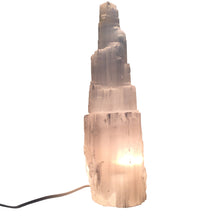 Load image into Gallery viewer, Selenite Skyscraper Lamp