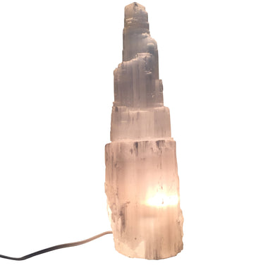 Selenite Skyscraper Lamp