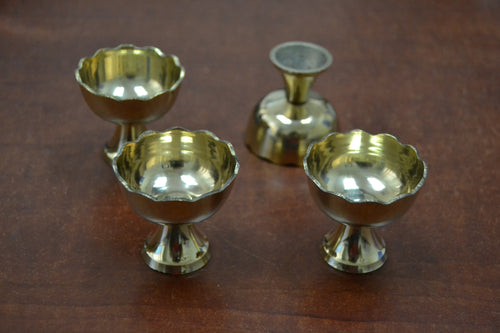 4 Pcs Handmade Brass Incense Burner Holder 2