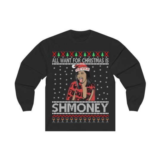 Cardi B Schmoney Christmas Shirt