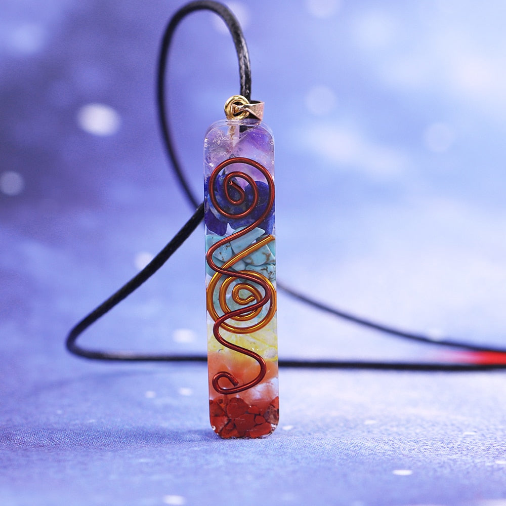 7 Chakra Orgone Energy Healing Pendant