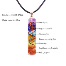 Load image into Gallery viewer, 7 Chakra Orgone Energy Healing Pendant