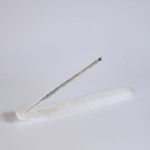 Selenite Incense Holder